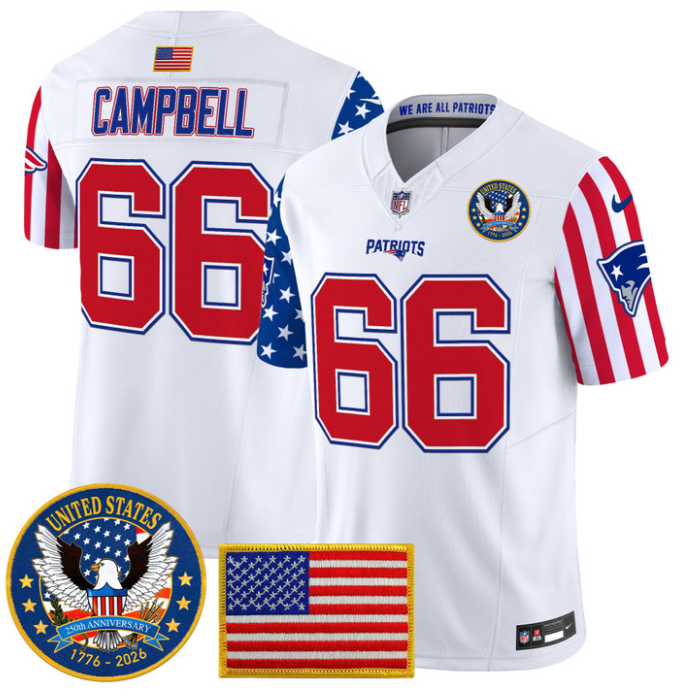 Will Campbell Jersey #66 America 250 Edition Vapor Limited Stitched
