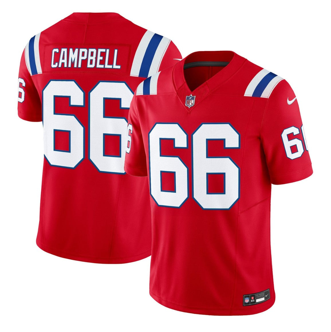 Will Campbell Jersey #66 Throwback Football Vapor Limited Stitched