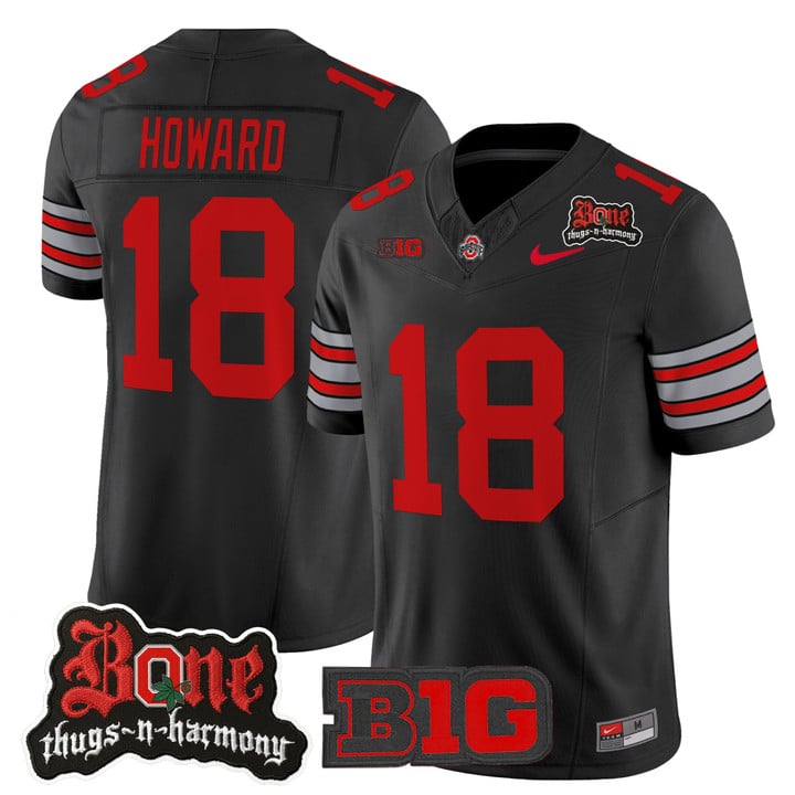 Will Howard Jersey #18 Ohio State Buckeyes Bone Thugs-N-Harmony Stitched