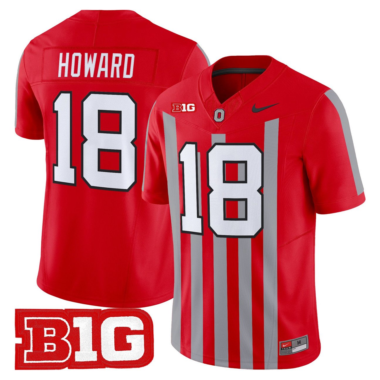 Will Howard Jersey #18 Ohio State Buckeyes Throwback Limited Stitched
