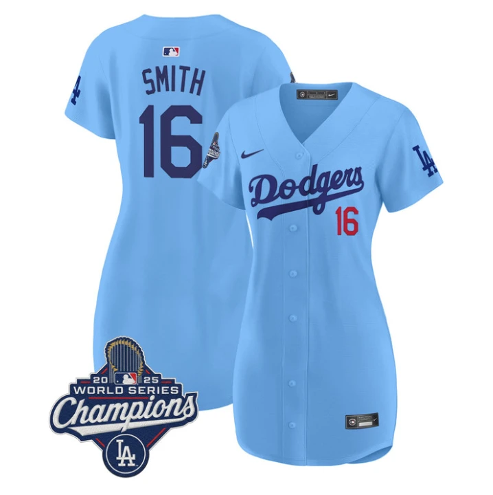 Will Smith Dress #16 Dodgers 2025 World Series Champions Stitched