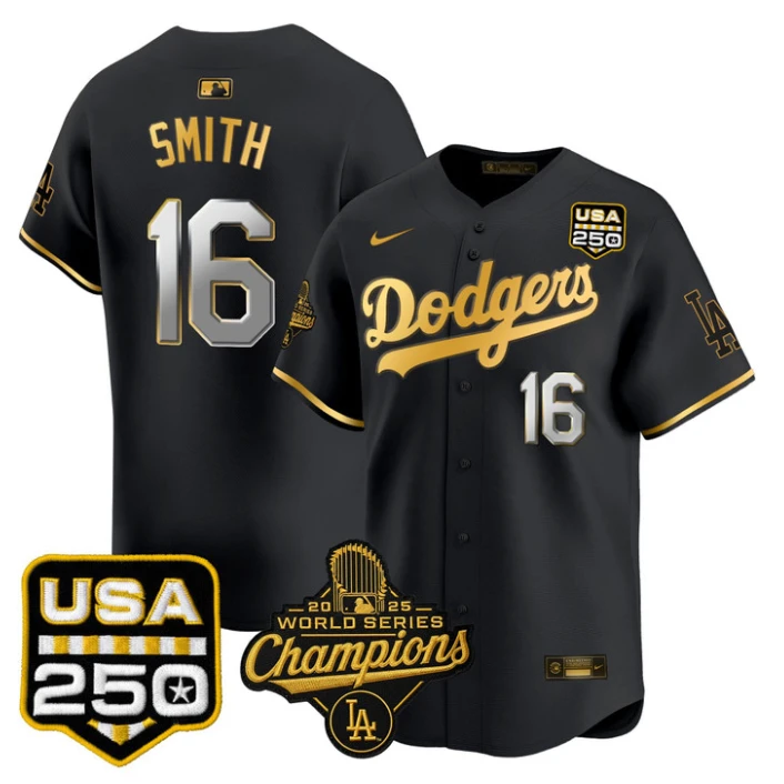 Will Smith Jersey #16 Dodgers 2025 World Series Champions 250 USA Stitched