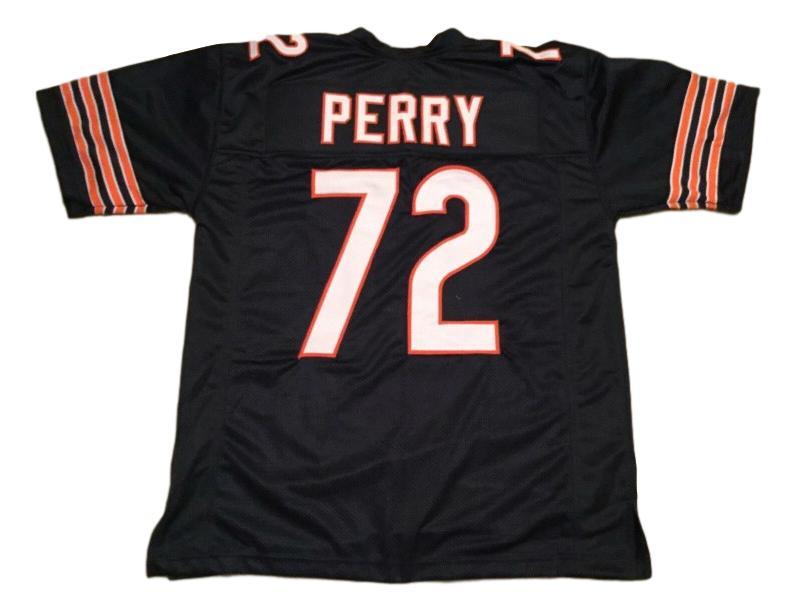 William Perry CUSTOM STITCHED Unsigned Football Jersey Blue