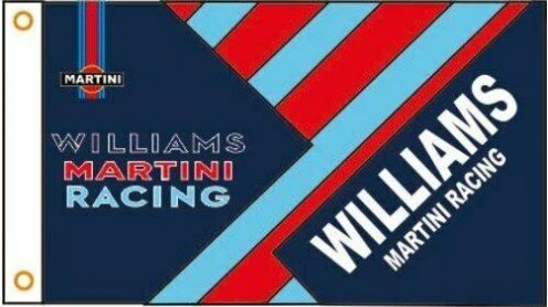 Williams Martini Racing Team Flag Red Blue 3X5 Ft Polyester Banner USA 90x150cm