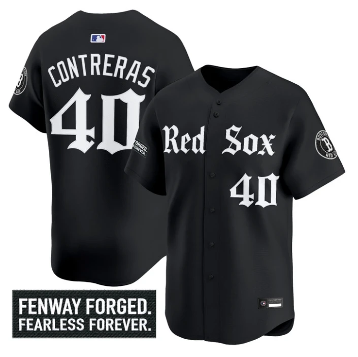 Willson Contreras Jersey #40 Boston Red Sox Gothic Edition Premier Stitched
