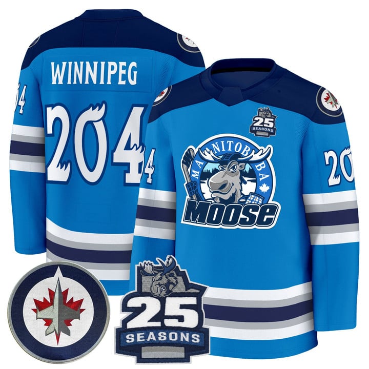 Winnipeg Jersey #204 Manitoba Moose 2025 Premium All Stitched