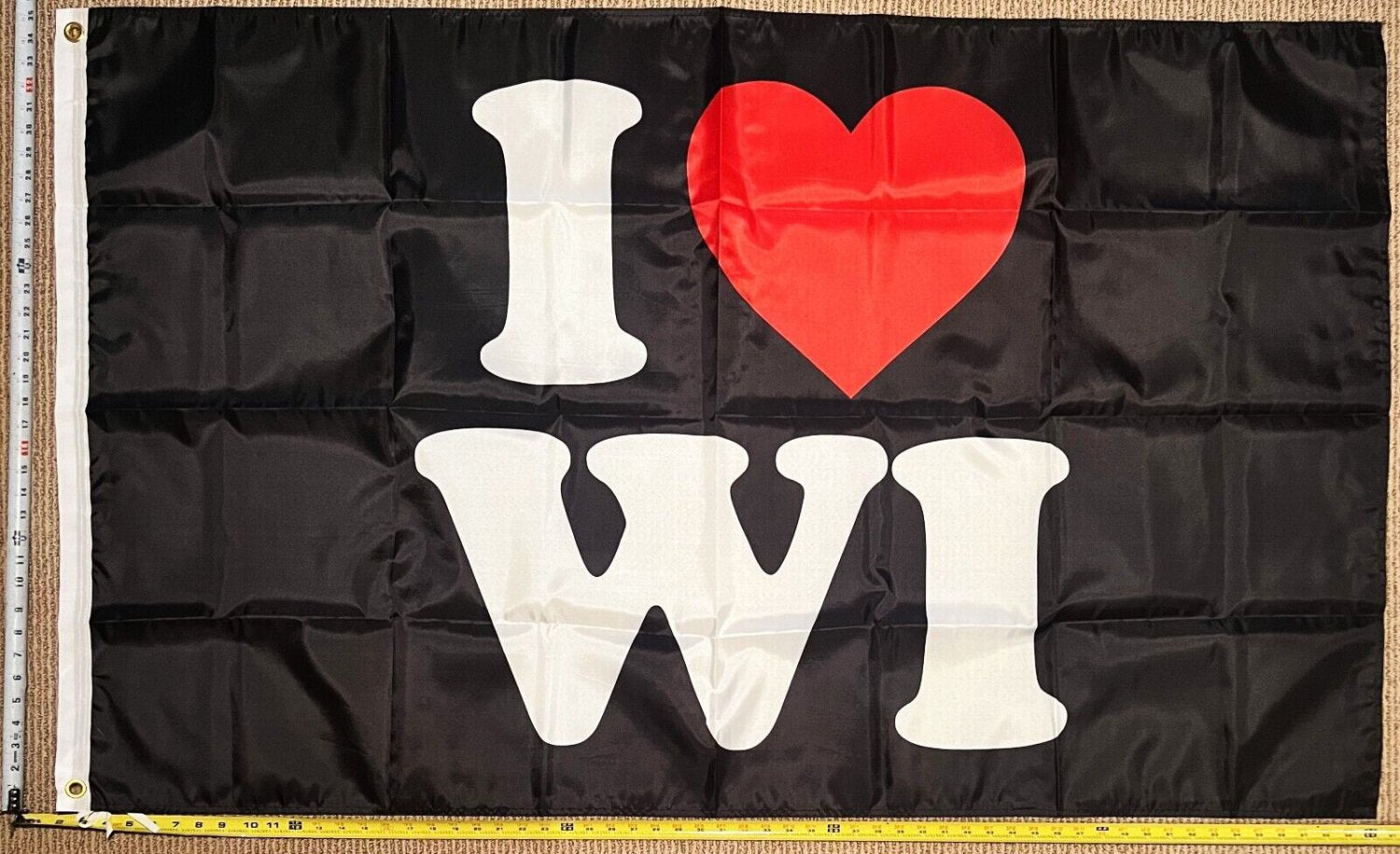 Wisconsin Flag College Beer America Man Cave Sign Poster USA 3x5ft