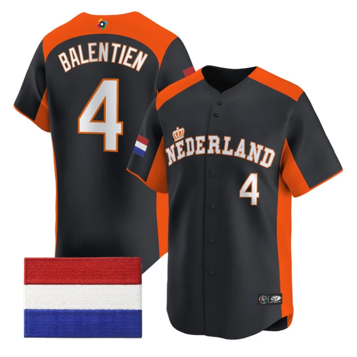 Wladimir Balentien Jersey #4 Team Netherlands 2026 World Baseball