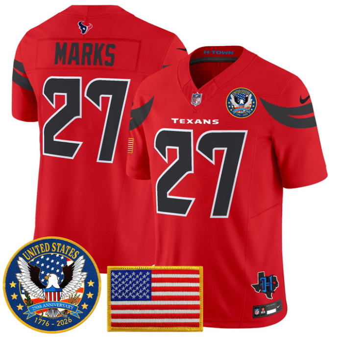 Woody Marks Jersey #27 United States 250th Anniversary Patch Stitched