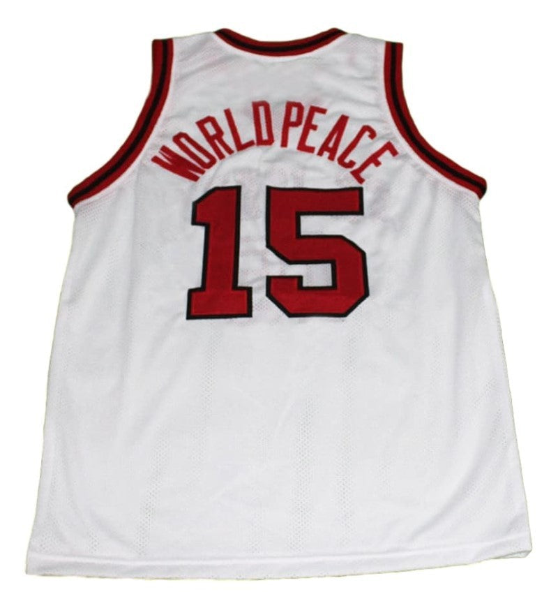 Worldpeace Jersey #15 Artest St John's New Basketball White