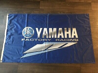 Yamaha Factory Racing Flag 3X5 Ft Polyester Banner USA 90x150cm