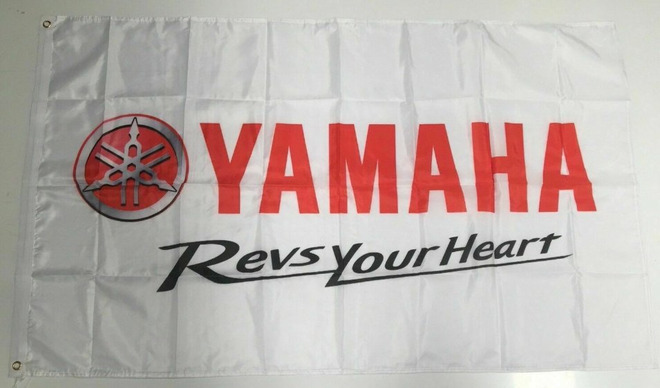 Yamaha Style 3 Banner Flag - Motorbike Racing Car Quad Bike Road Project Parts 3x5ft