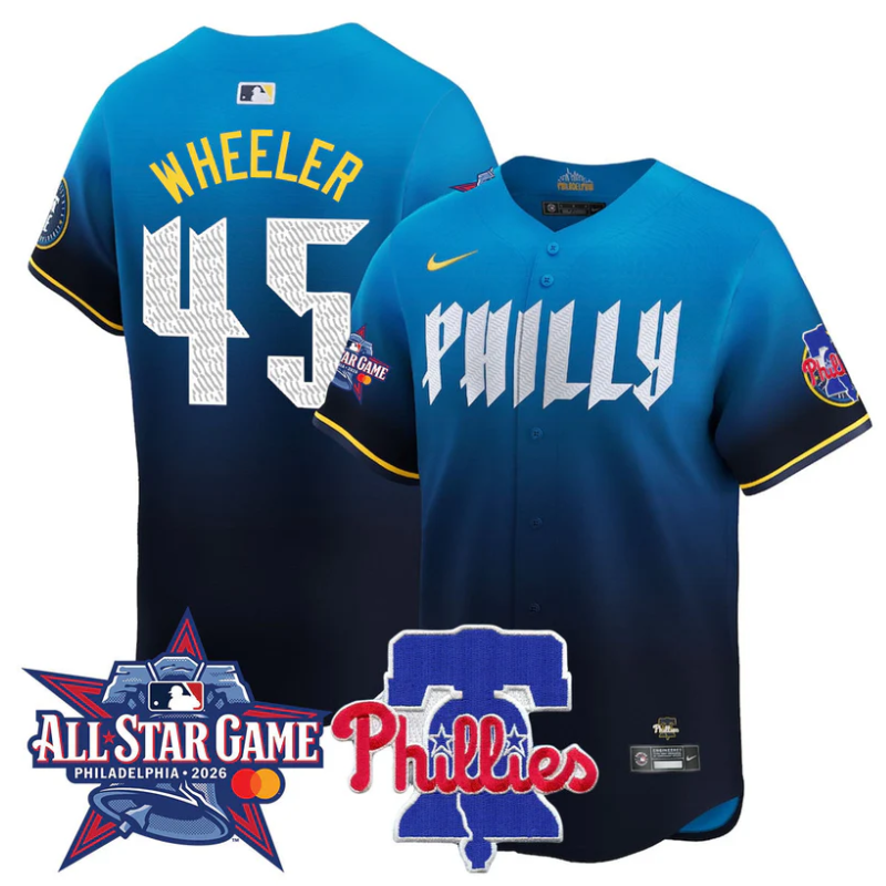 Zack Wheeler Jersey #45 Philadelphia Phillies 2026 MLB All-Star City Connect