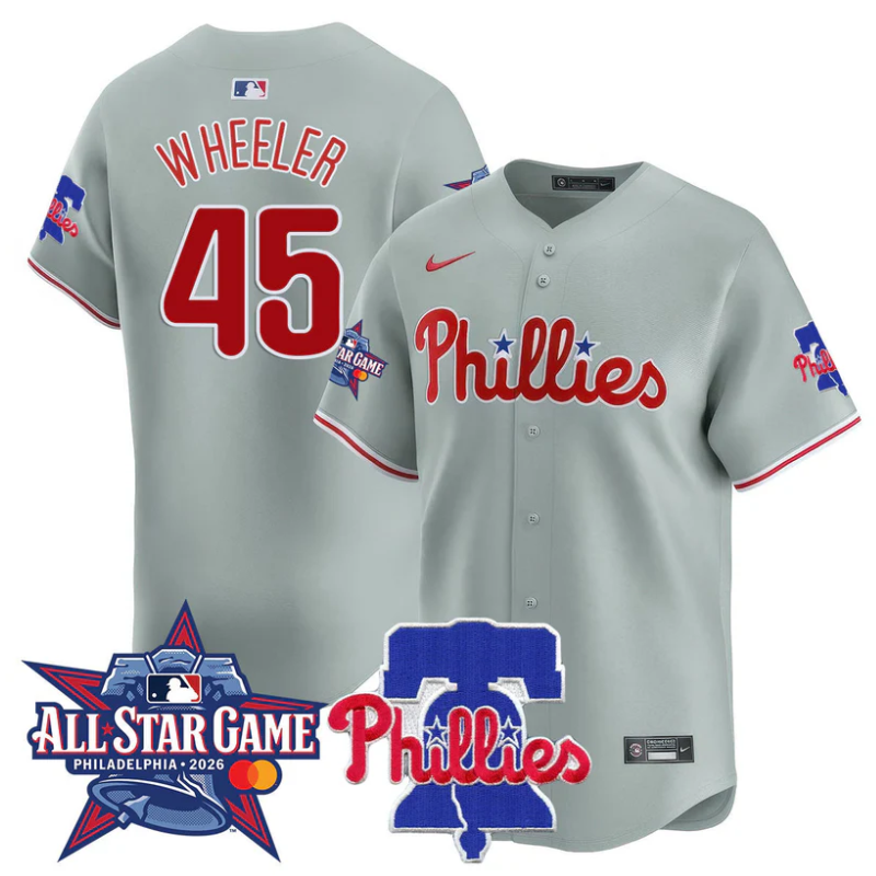 Zack Wheeler Jersey #45 Philadelphia Phillies 2026 MLB All-Star Red