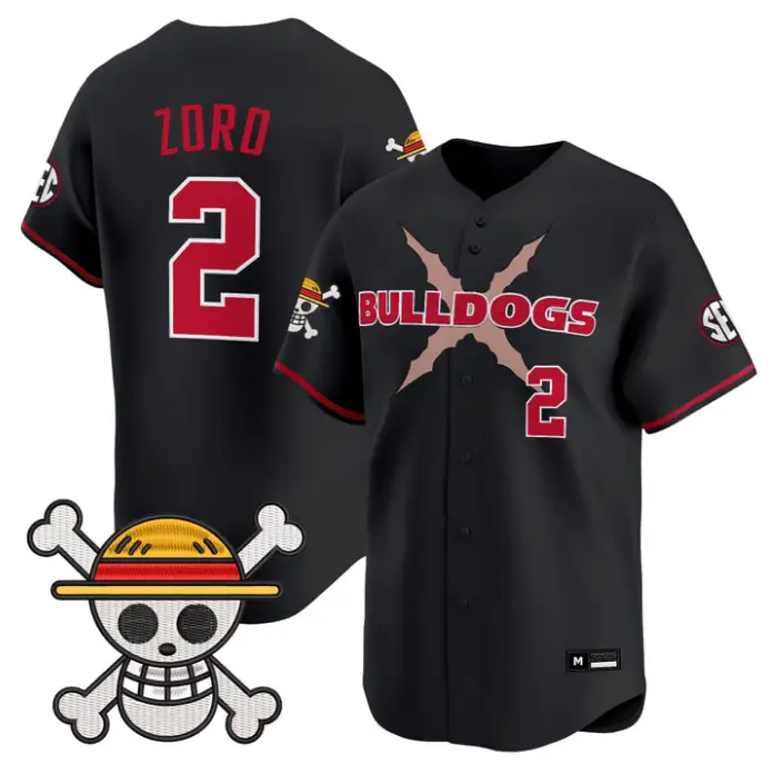 Zoro Jersey #2 Georgia Bulldogs Baseball One Piece Premier Limited