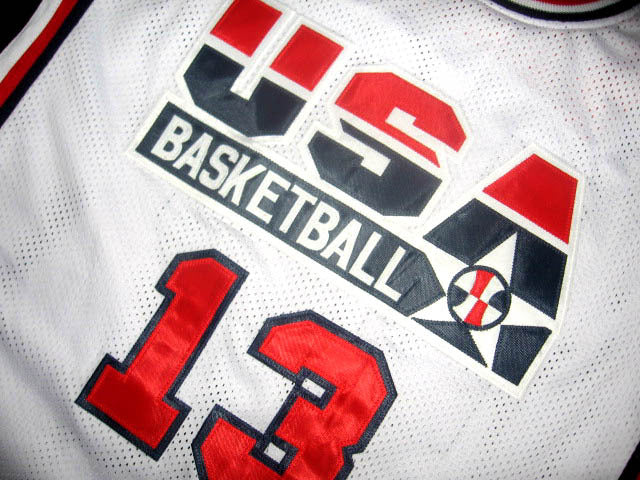 Chris Mullin Jersey #13 Team USA BasketBall White
