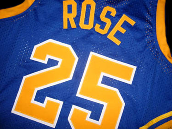 Derrick Rose Jersey #25 Simeon High School Basketball Blue