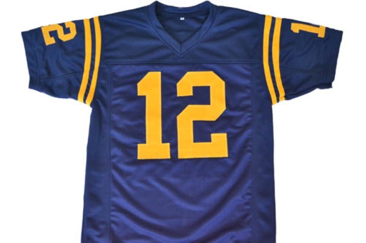 Roger Staubach #12 Navy Football Jersey Navy Blue