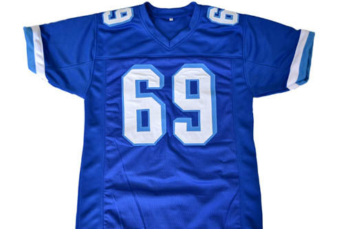 Billy Bob Jersey #69 Custom Unsigned Football Jerseys Stitched Blue