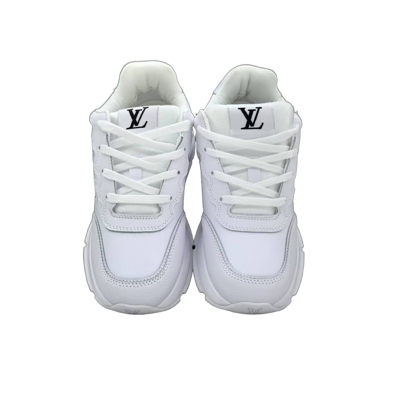 Luxury Lou Paris Classic Trainers White Black Shoes Sneakers