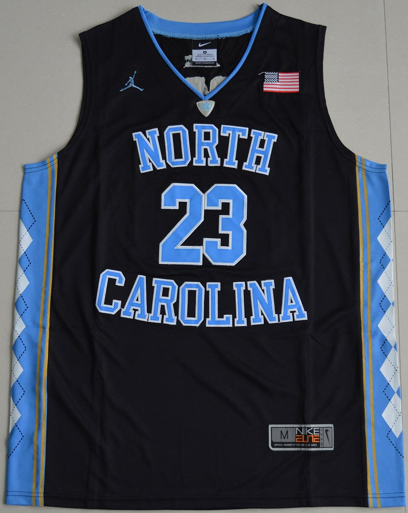 North Carolina Tar Heels #23 Michael Jordan NCAA Basketball Jersey Black