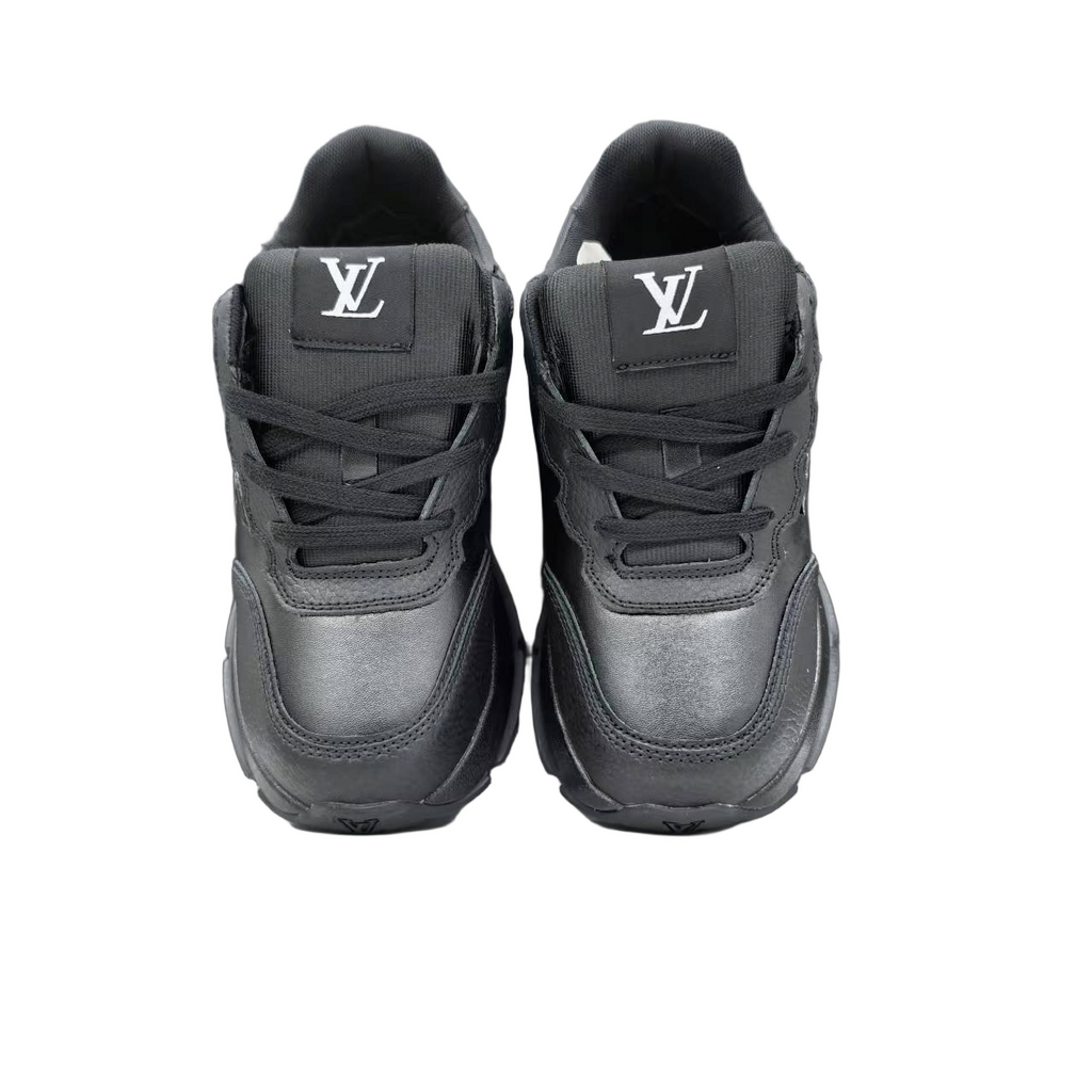 Luxury Lou Paris Classic Trainers Black Shoes Sneakers
