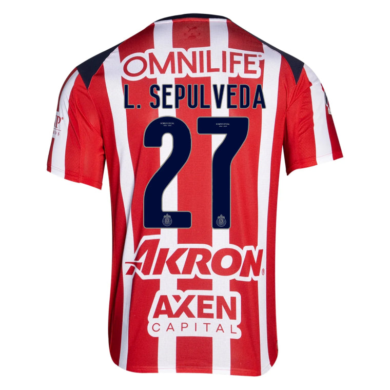 Chivas 2025-26 M. GOMEZ 54 Home Jersey – Red