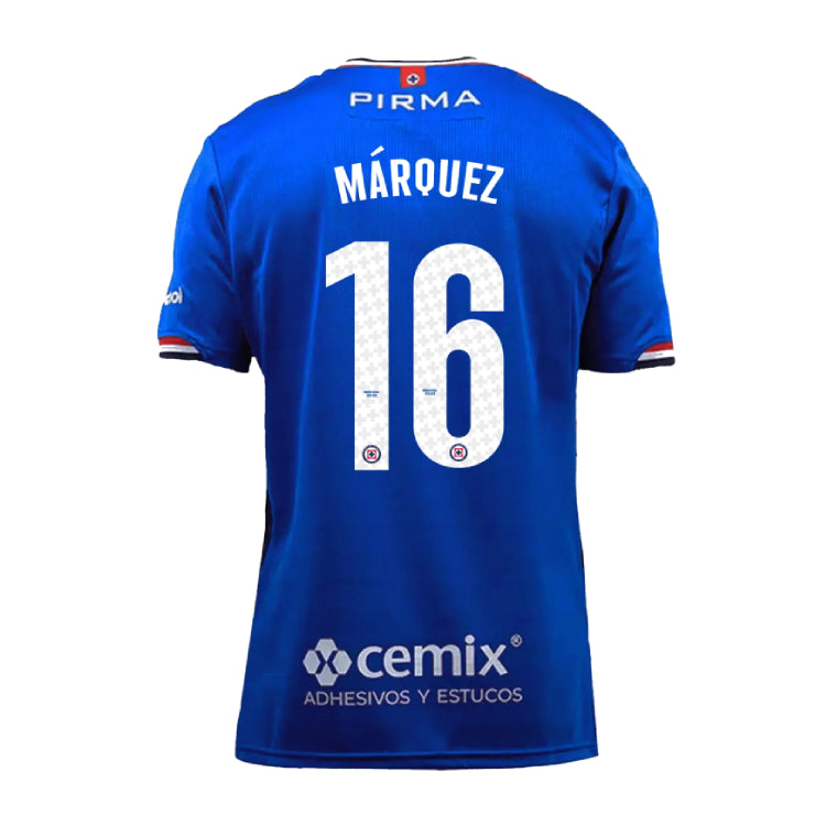 Cruz Azul 2025-26 Home MÁRQUEZ 16 Jersey – Blue