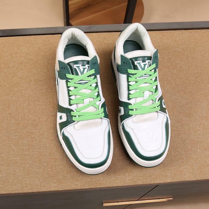 Luxury Virgil Trainer Sneakers Shoes Signature Green