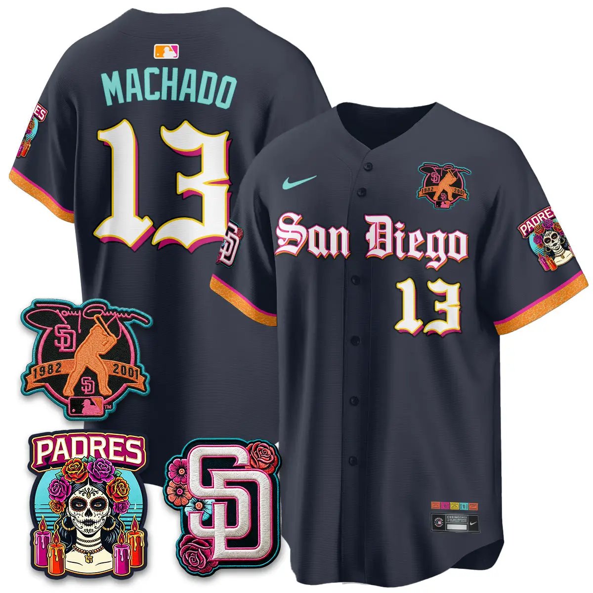 Men San Diego 2026 City Connect x Tony Gwynn Patch Vapor Premier Limited Jersey - All Stitched