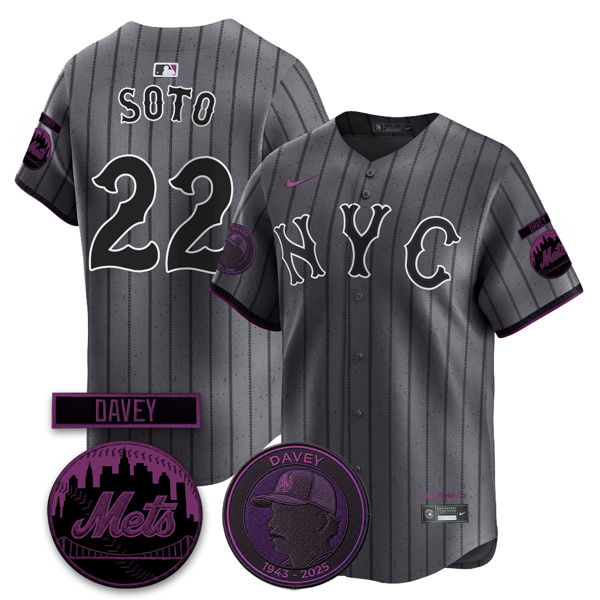Men New York Mets 2026 Davey Johnson In Memoriam Vapor Limited Jersey - All Stitched