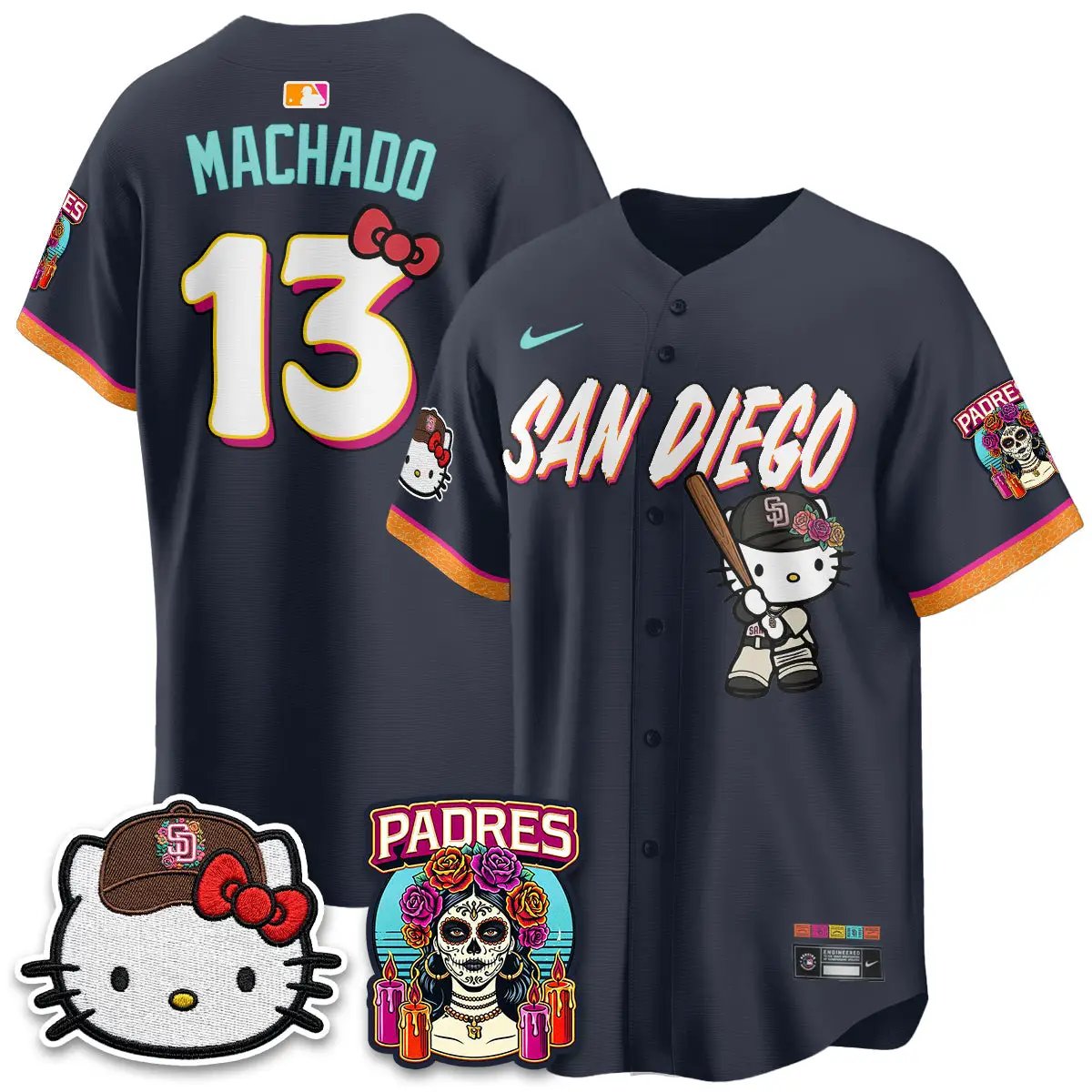 Men San Diego Padres 2026 City Connect x Meow KT Vapor Limited Jersey - All Stitched
