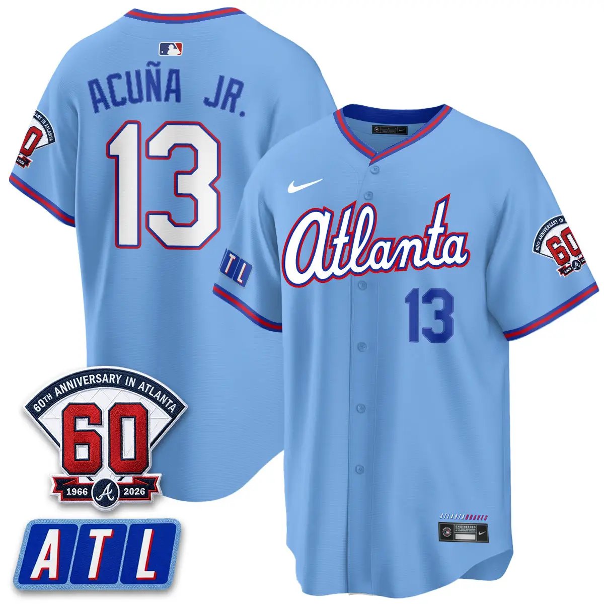 Men Atlanta Braves 2026 60th Anniversary Vapor City Connect Limited Jersey - All Stitched