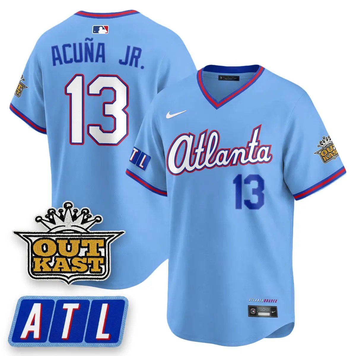 Men Atlanta Braves 2026 City Connect x Outkast Patch Vapor Limited Jersey - All Stitched
