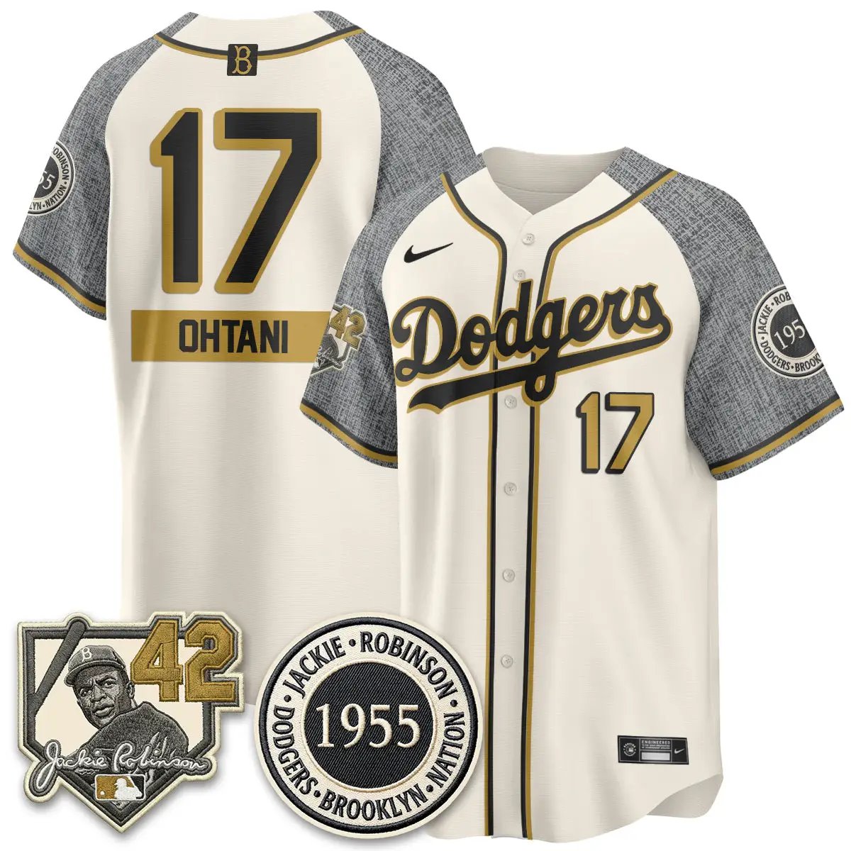 Men Los Angeles Dodgers 2026 New Era Jackie Robinson Vapor Limited Jersey -  All Stitched