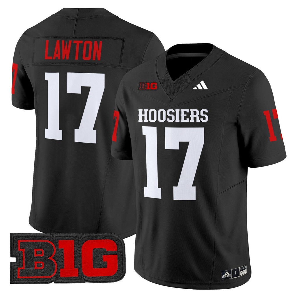 Ty Son Lawton Jersey #17 Indiana Hoosiers 2025 Limited Stitched Black