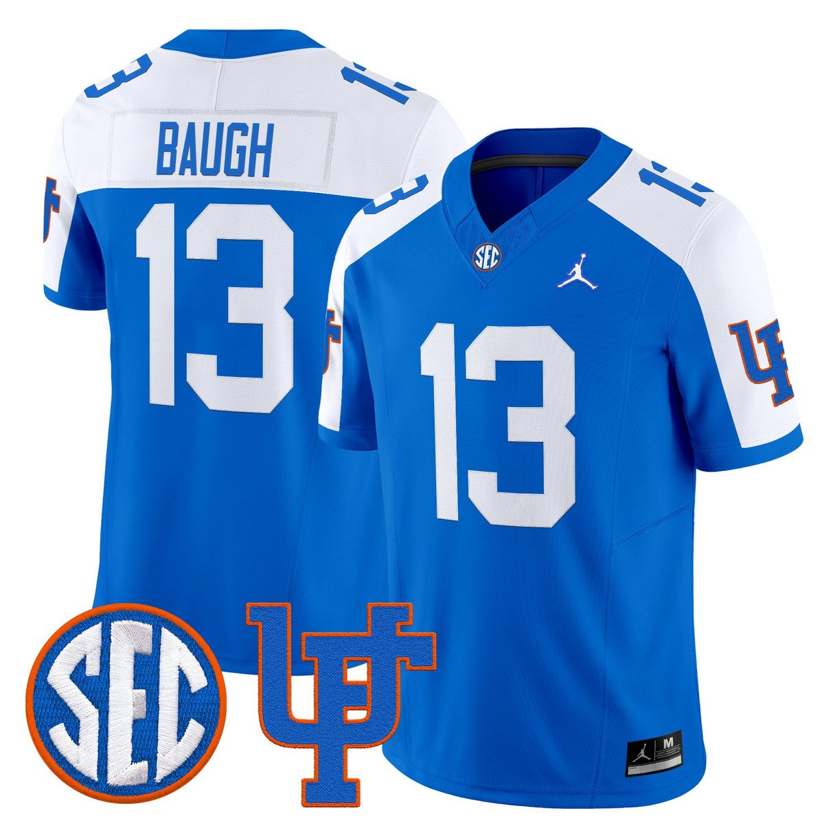 Jadan Baugh Jersey #13 Florida Gators 1960s Throwback Vapor Limited Royal Alter