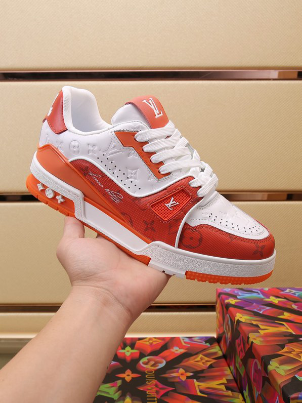 Luxury Trainer Sneakers Shoes #54 Signature Orange