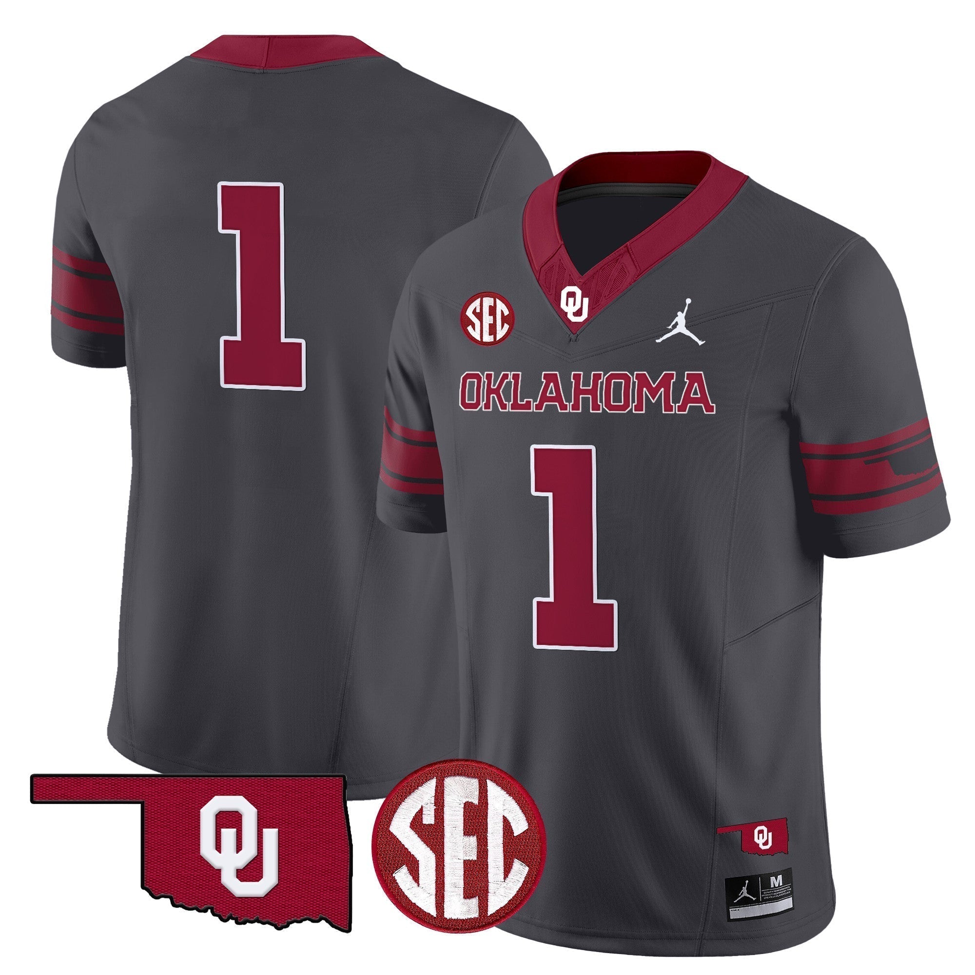 Men Oklahoma Sooners 2024 Vapor Limited Jersey - SEC Patch - All Stitched