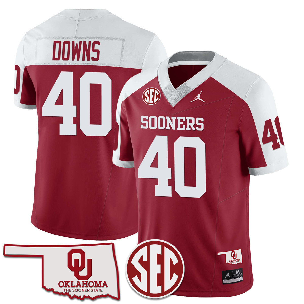 Men Oklahoma Sooners 2024 SEC Patch Vapor Premier Limited Jersey - All Stitched