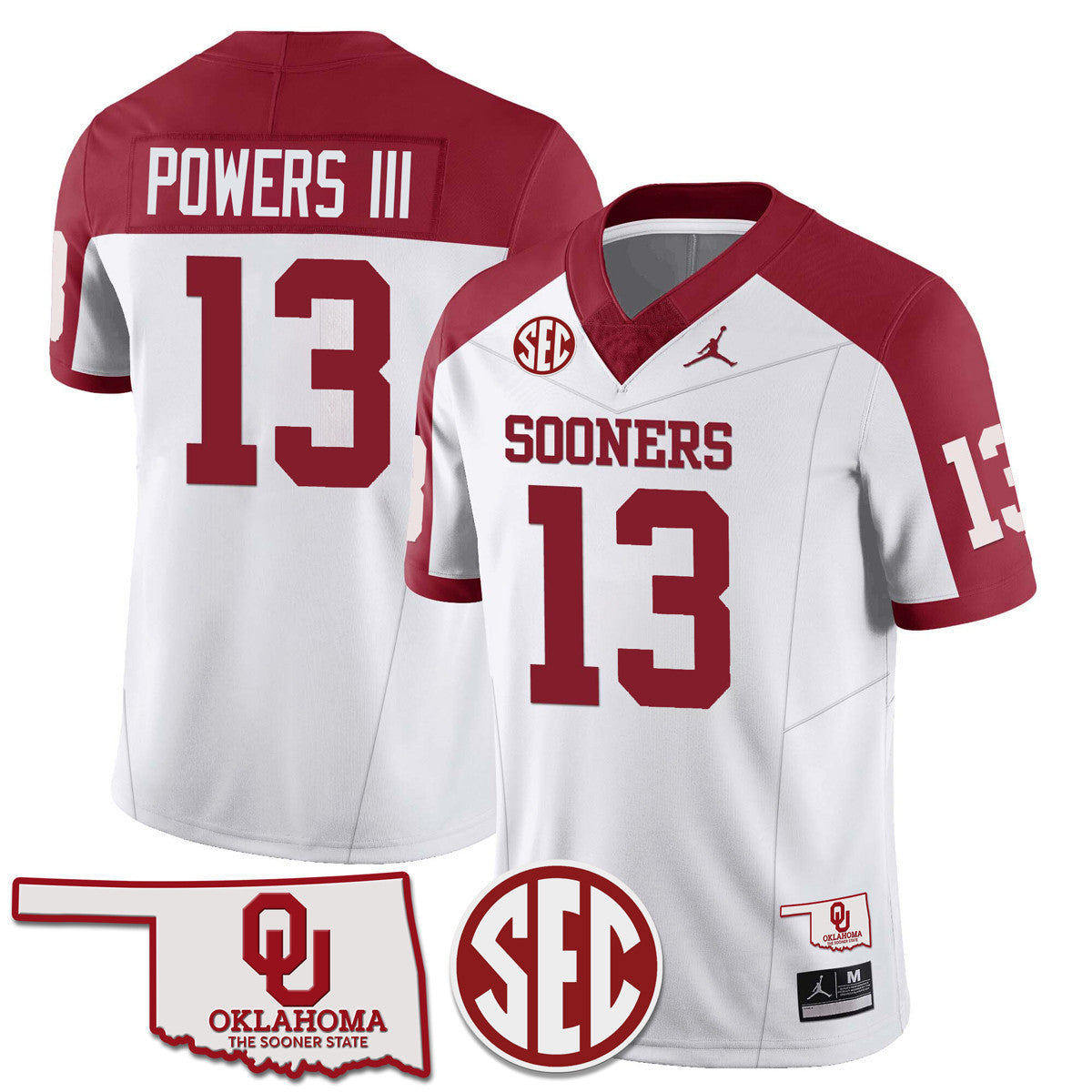 Men Oklahoma Sooners 2024 SEC Patch Vapor Premier Limited Jersey - All Stitched