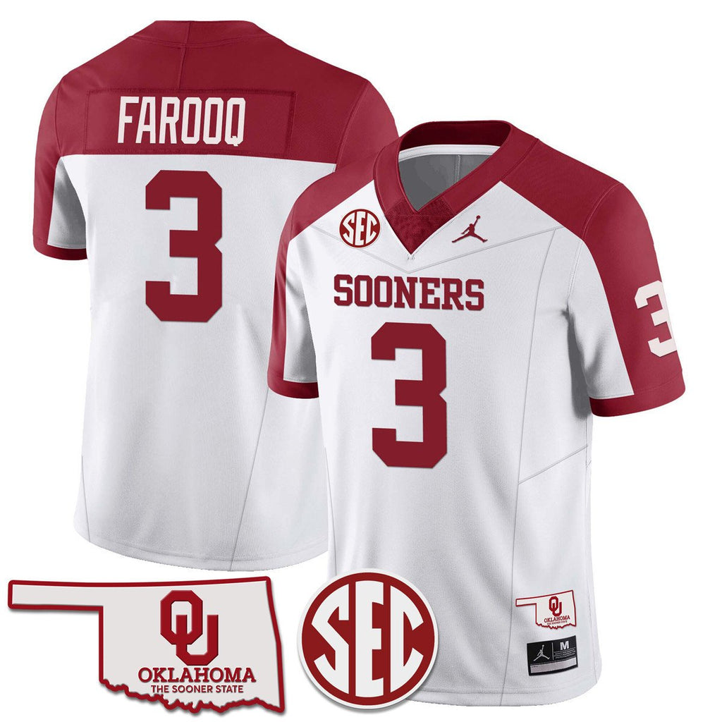 Men Oklahoma Sooners 2024 SEC Patch Vapor Premier Limited Jersey - All Stitched