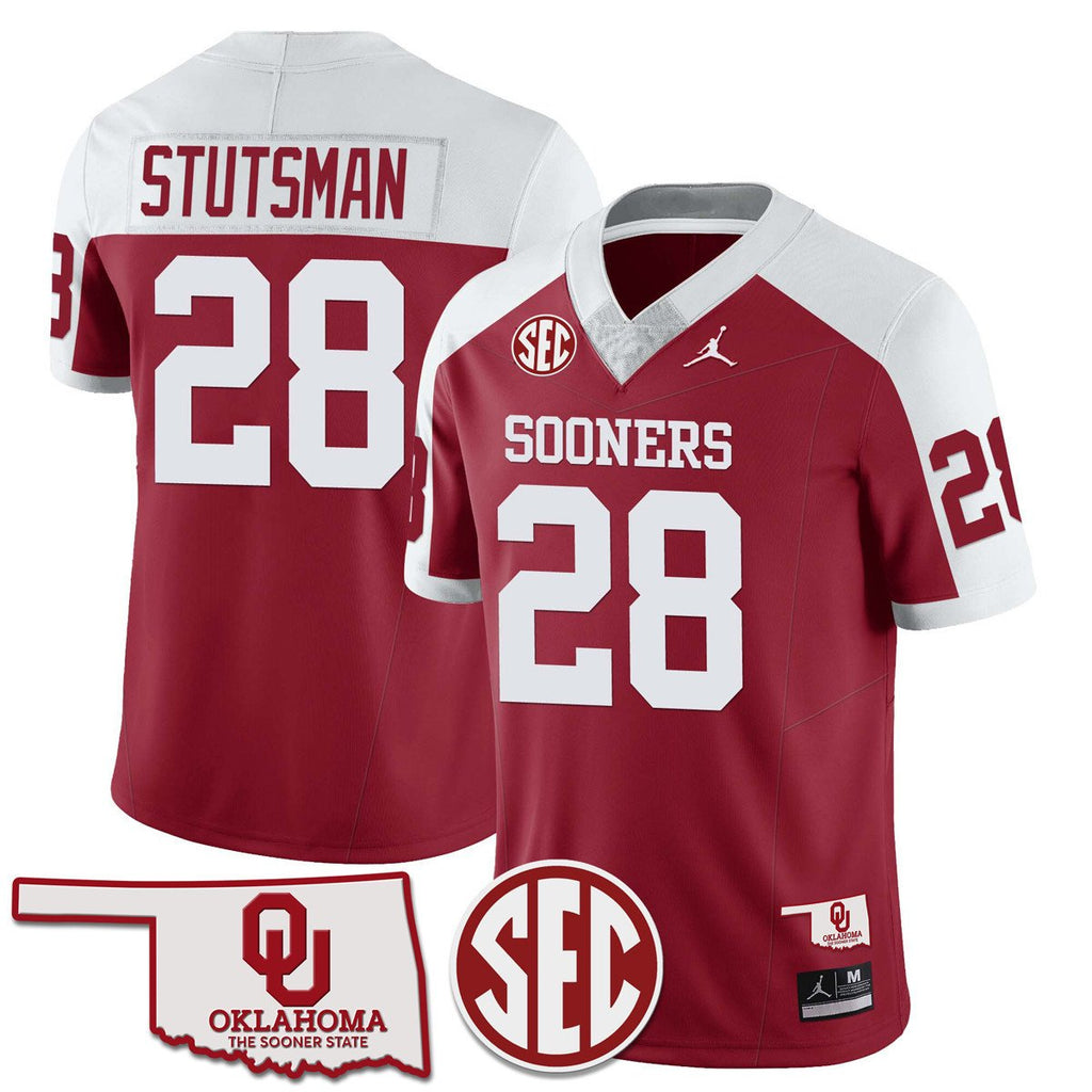 Men Oklahoma Sooners 2024 SEC Patch Vapor Premier Limited Jersey - All Stitched