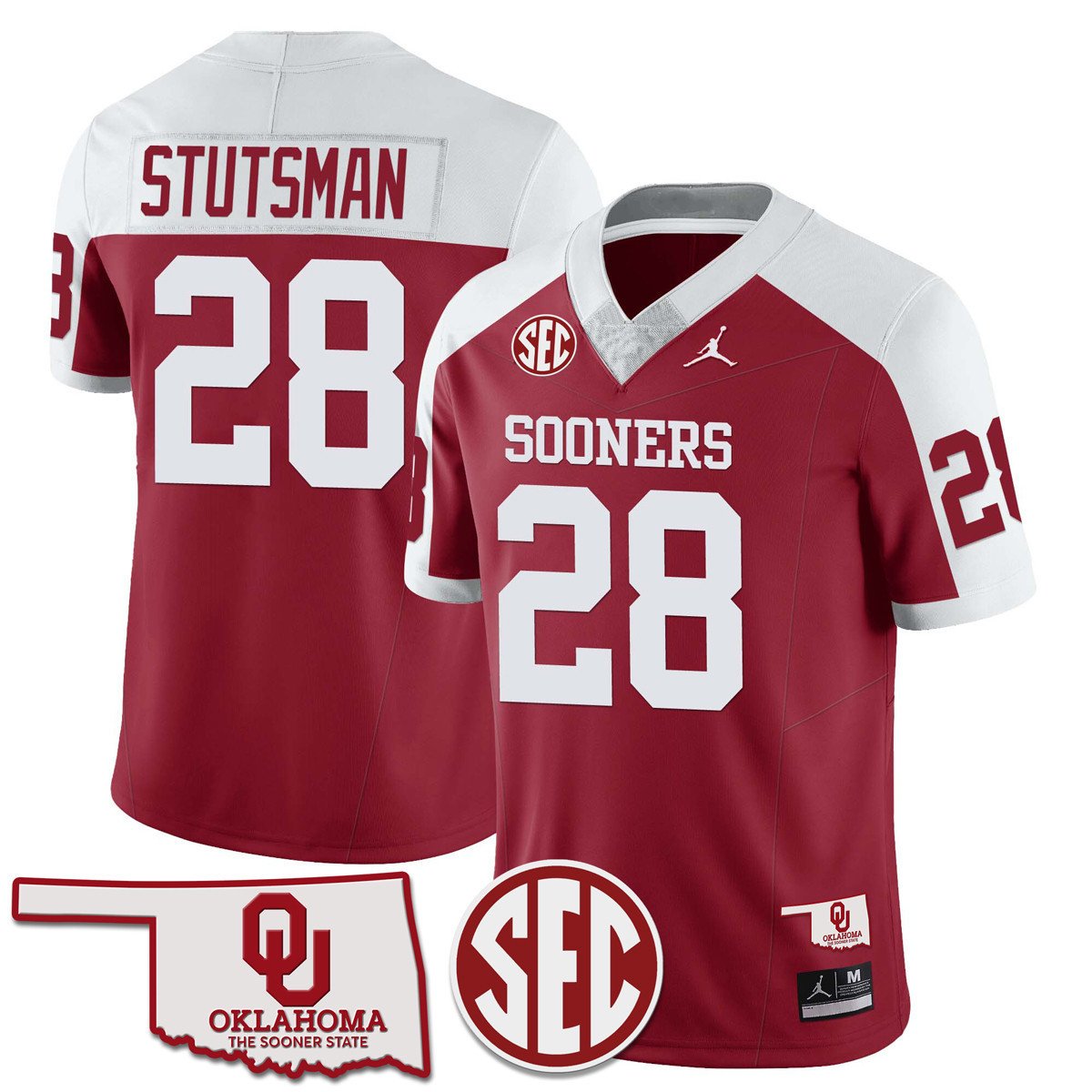 Men Oklahoma Sooners 2024 SEC Patch Vapor Premier Limited Jersey - All Stitched