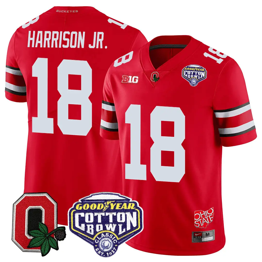 Men Ohio State Buckeyes Football Good Year Cotton Bowl Patch Jersey