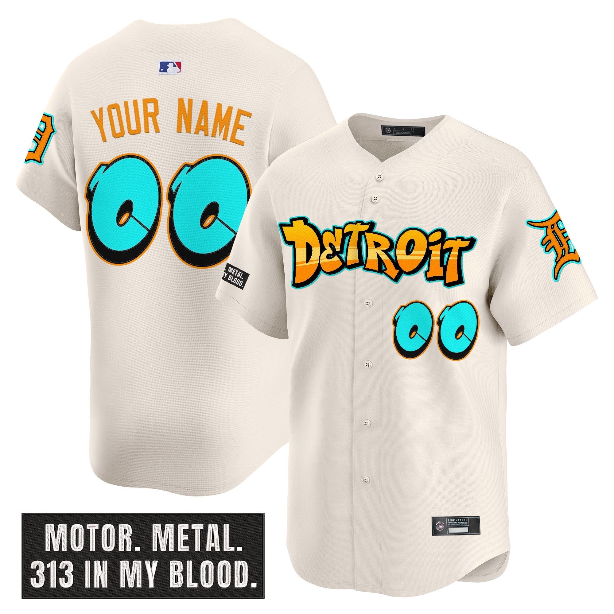 Detroit Tigers Custom Jersey All Stitched