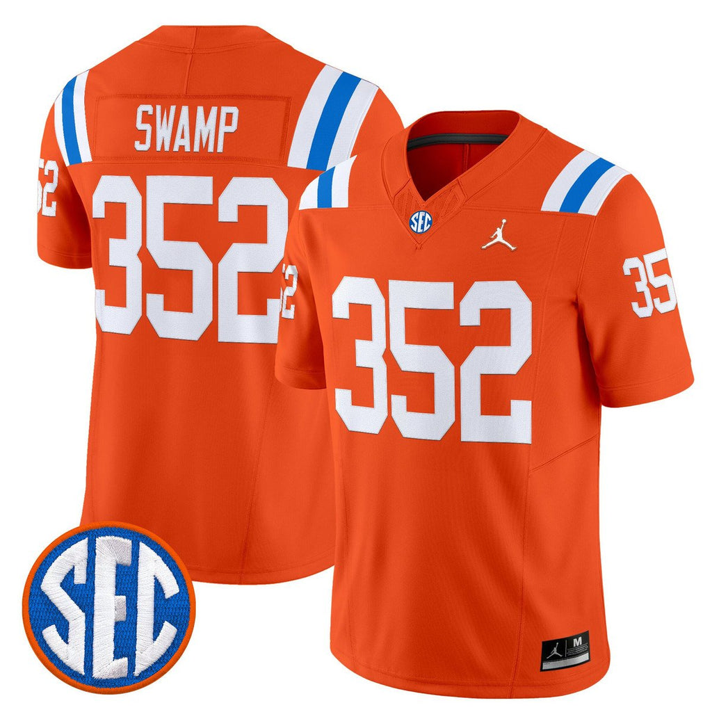 Swamp Jersey #352 Florida Gators 1960s Throwback Vapor Limited Orange