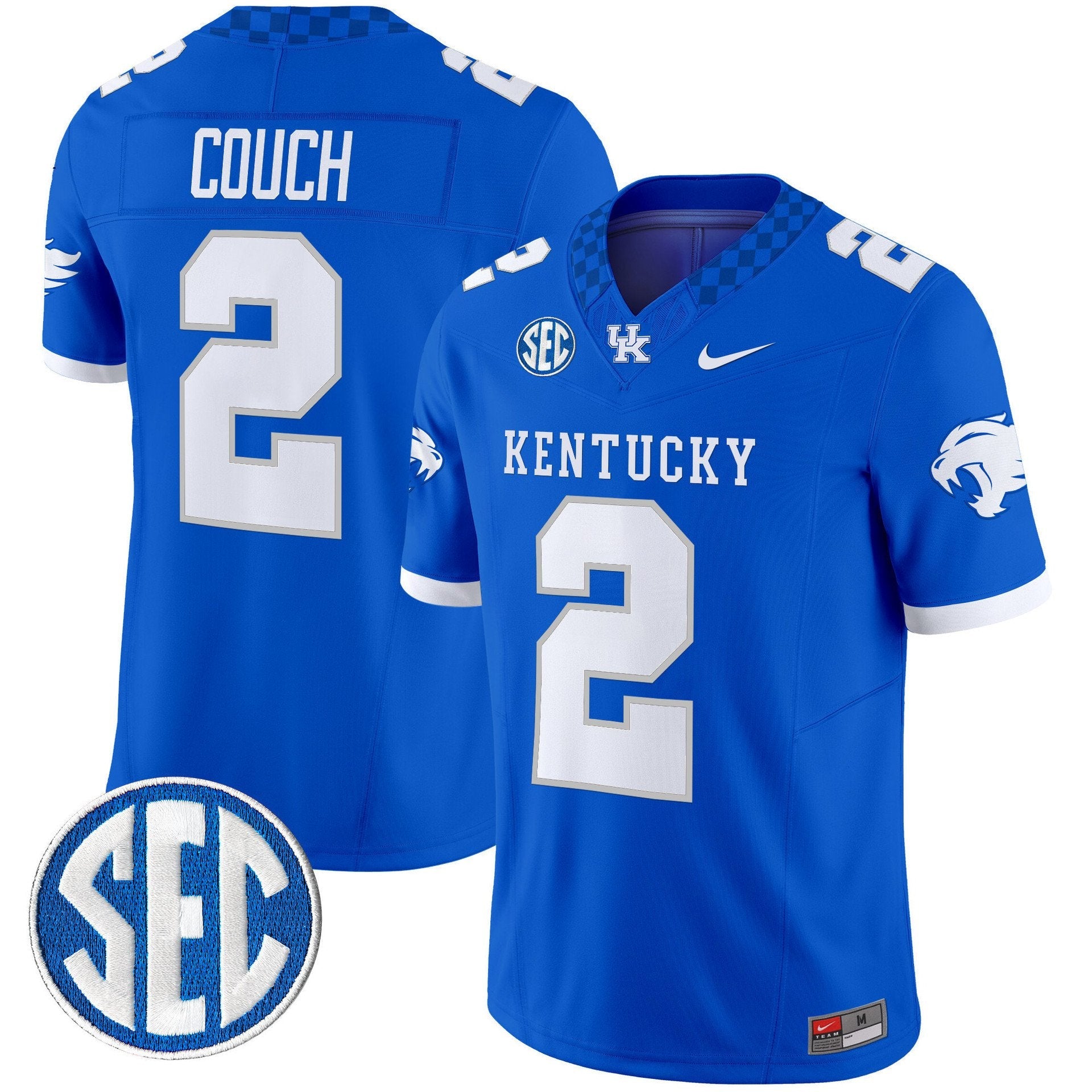 Tim Couch Jersey #2 Kentucky Wildcats 2025 Limited Stitched Royal