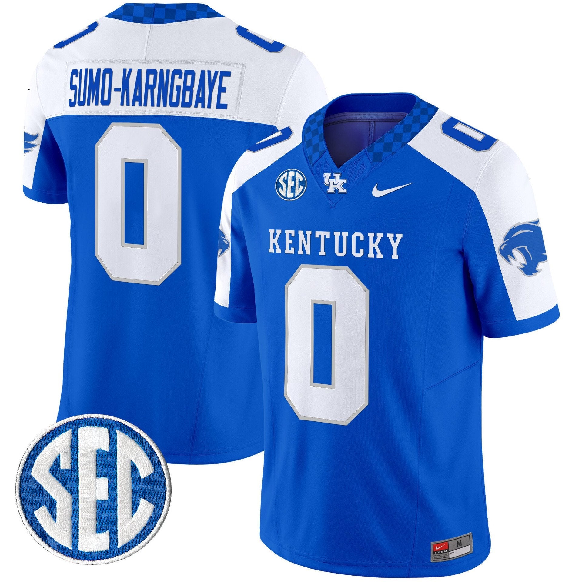 Sumo-Karngbaye Jersey #0 Kentucky Wildcats 2025 Limited Stitched Royal Alter