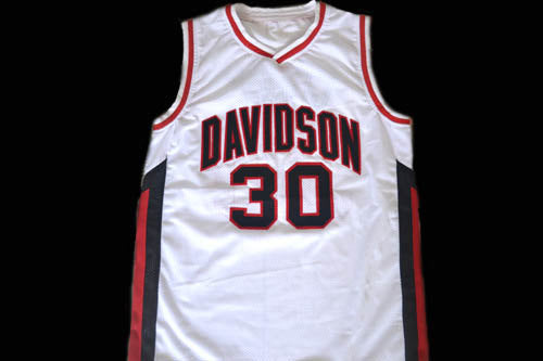 Stephen Curry Jersey #30 Davidson College Wildcats Basketball White